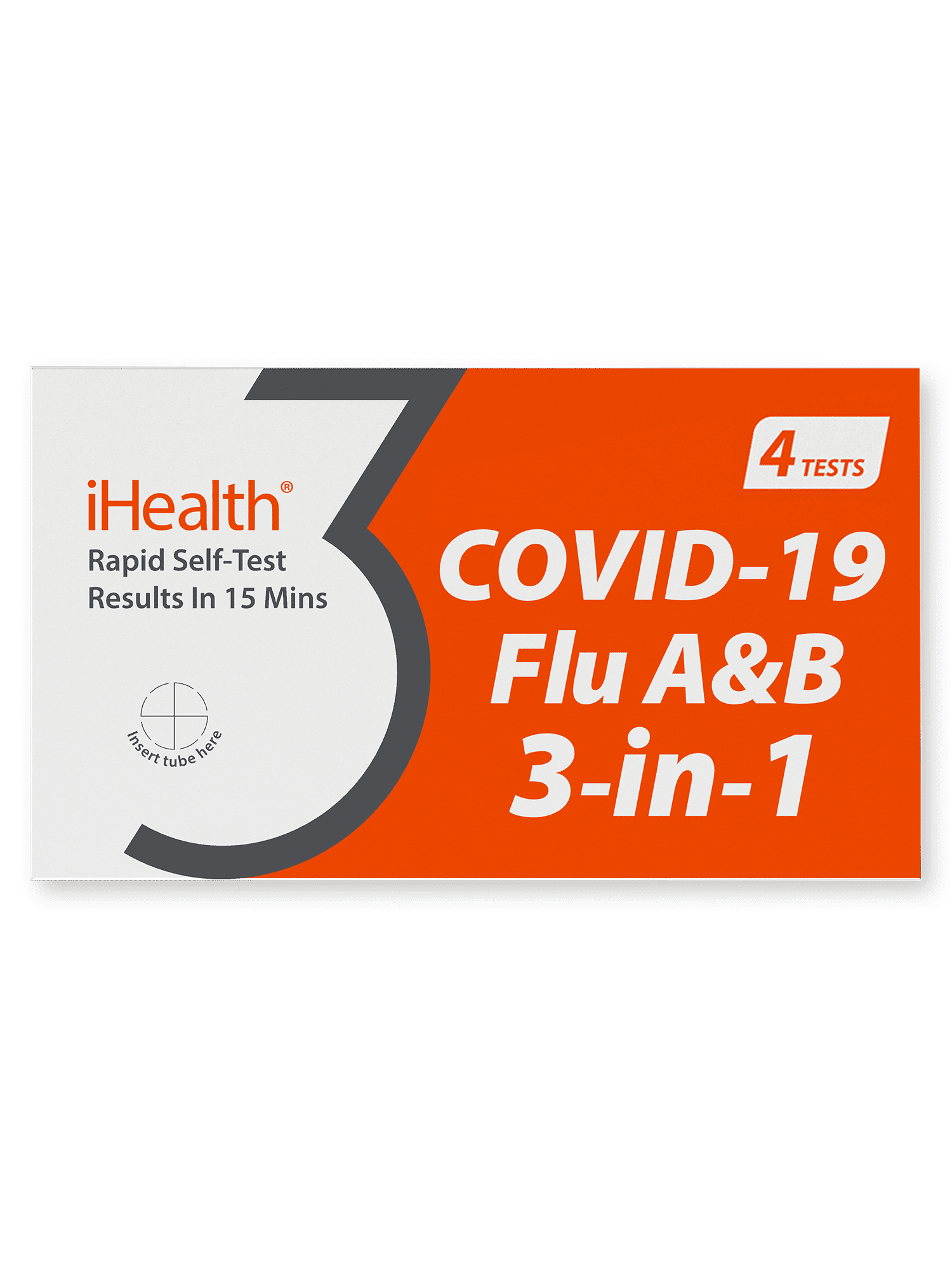 iHealth COVID-19/Flu A&B Rapid Test, 4 Ct