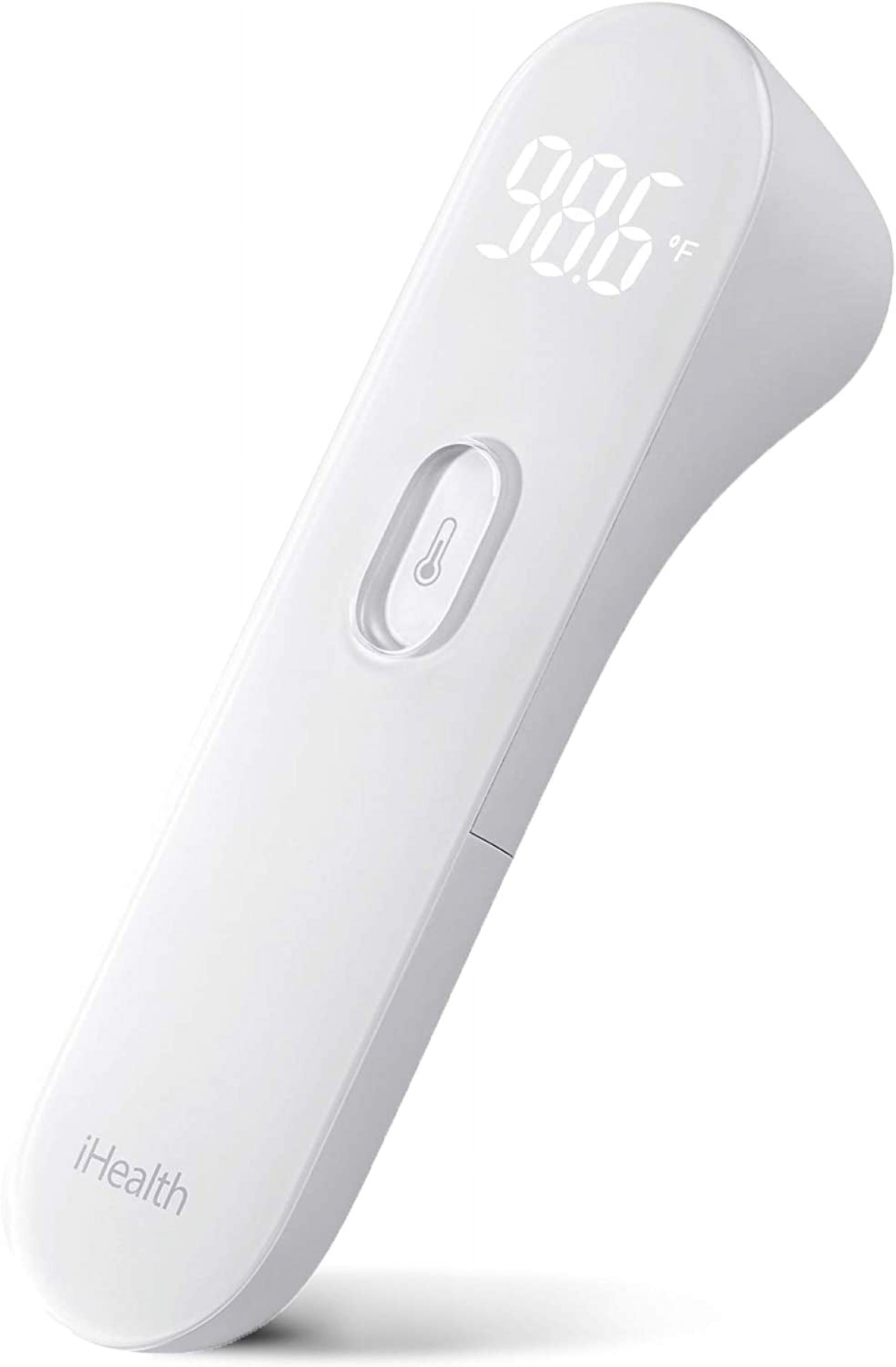 iHealth Smart Bluetooth Thermometer for Adults and Kids - Wireless No-Touch  Digital Thermometer for Forehead - 3 Ultra-Sensitive Sensors, Large LED