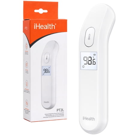 iHealth No-Touch Forehead Thermometer for Adults, Kids & Baby, 1-Second Digital Infrared Thermometer, PT2L