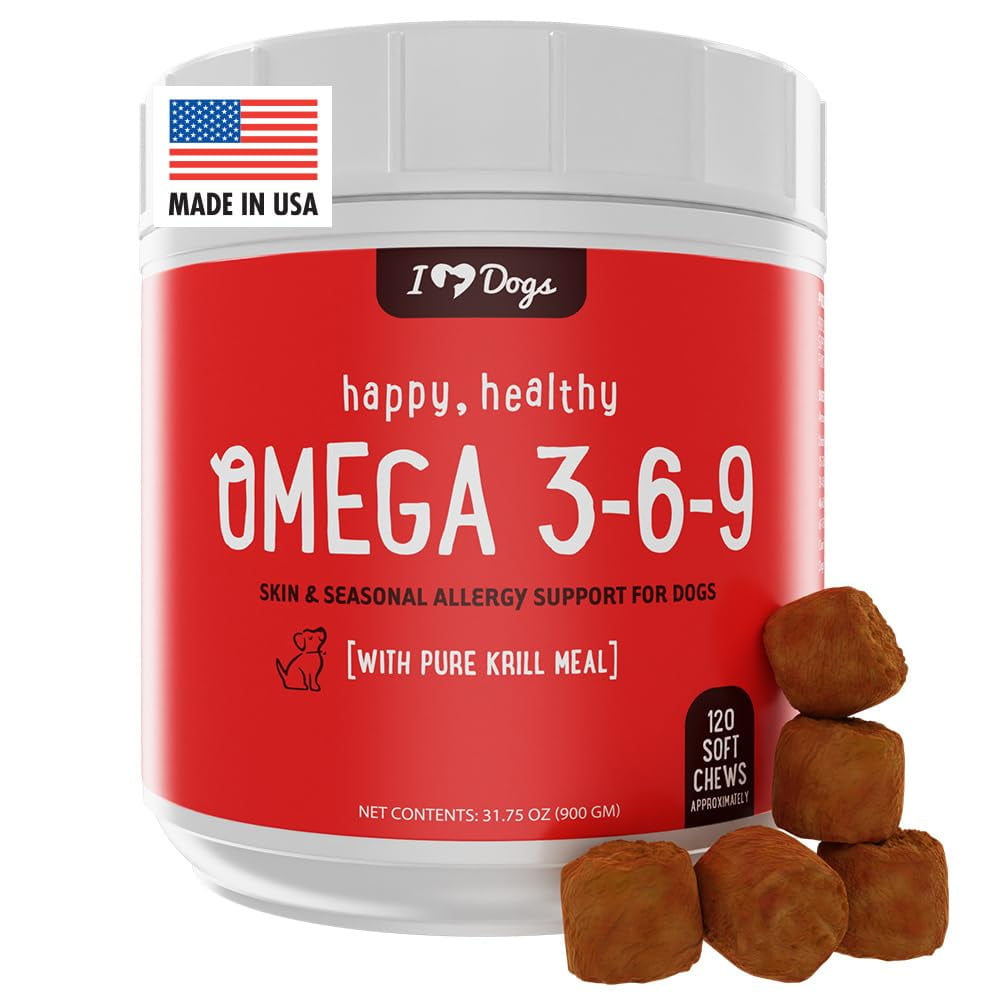 iHeartDogs Omega 369 for STF9 Dogs Skin and Coat Fish Oil