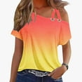 thumbnail image 1 of iHengLiXing Spring Tops for Womens Dressy Casual Women's Solid Color Camisole Sleeveless T-shirt Loose Tank Top Orange XXL, 1 of 4