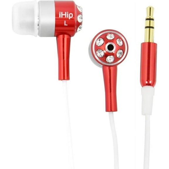 iHip Earbuds Red, IP-EBLING76-R