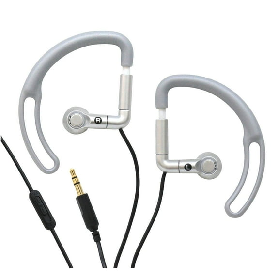 iHip Sport Earphones with Volume Control Silver