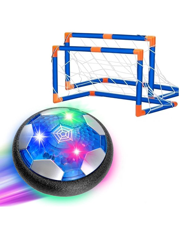 RC Hover Soccer Ball, USB Rechargeable Floating Air Soccer with LED Lights & 2 Goals, Indoor Sport Toy for Kids Ages 312