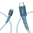 thumbnail interactive-video image 1 of iHome 6' USB-C to Lightning Cable, Blue, 2IHLC1023L6W2, 1 of 10