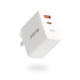 thumbnail image 1 of iHome 65W GaN Wall Charger, Dual Port USB-C PD & USB-A, Fast Charging Laptop Adapter, Foldable Plug, 1 of 8
