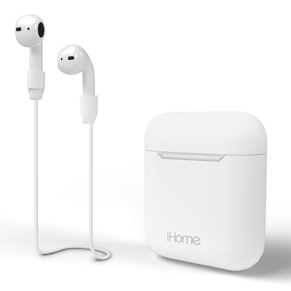 iHome AirPods Case Cover and Magnetic Neckband Bundle, Silicone Case, Charging Flexibility, Durable Protection