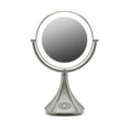 thumbnail image 1 of iHome All-in-One, 7X Magnify, 9" 2-Sided LED Makeup Mirror, Natural Light, Double-Sided Vanity Mirror, Hands-Free Bluetooth Speakerphone, Bluetooth Audio & Phone Charger iCVBT8, 1 of 5
