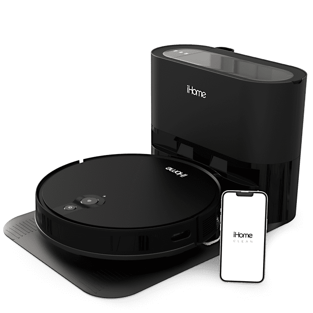 iHome AutoVac Eclipse Pro 3-in-1 Robot Vacuum and Vibrating Mop, Homemap Navigation