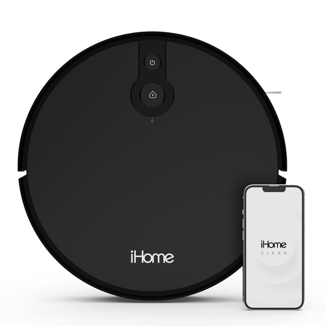 iHome AutoVac Eclipse Robot Vacuum with Mapping Technology, Ultra Strong Suction, 120 Min Runtime, App Connectivity