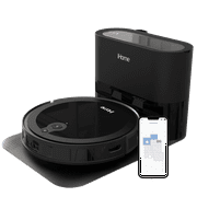iHome AutoVac Luna Pro New 3-in-1 Robot Vacuum and Vibrating Mop with Auto Empty Base, Self-Emptying, Smart Mapping, Wi-Fi Connected, LIDAR Navigation, Mop Combo, Pet Hair, Hard Floor, Carpet
