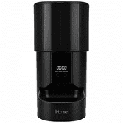 iHome Automatic Pet Feeder, 4L Programmable Food Dispenser for Cats & Dogs, Black