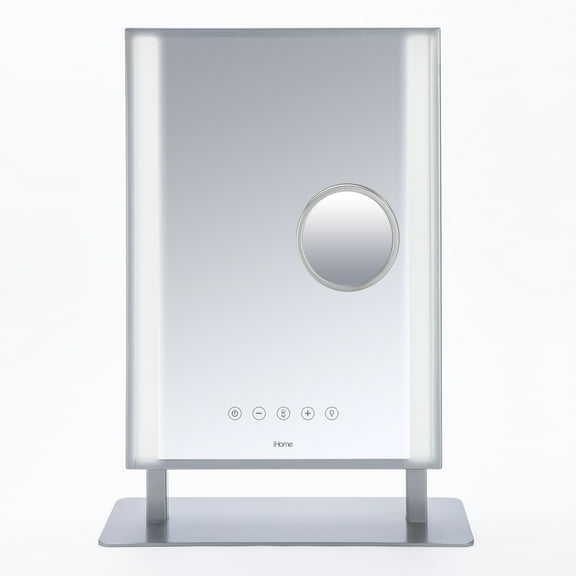 iHome Bluetooth Audio, USB Charging and 10X Detail Reflect Studio Pro LED, Freestanding 12" x 16"
