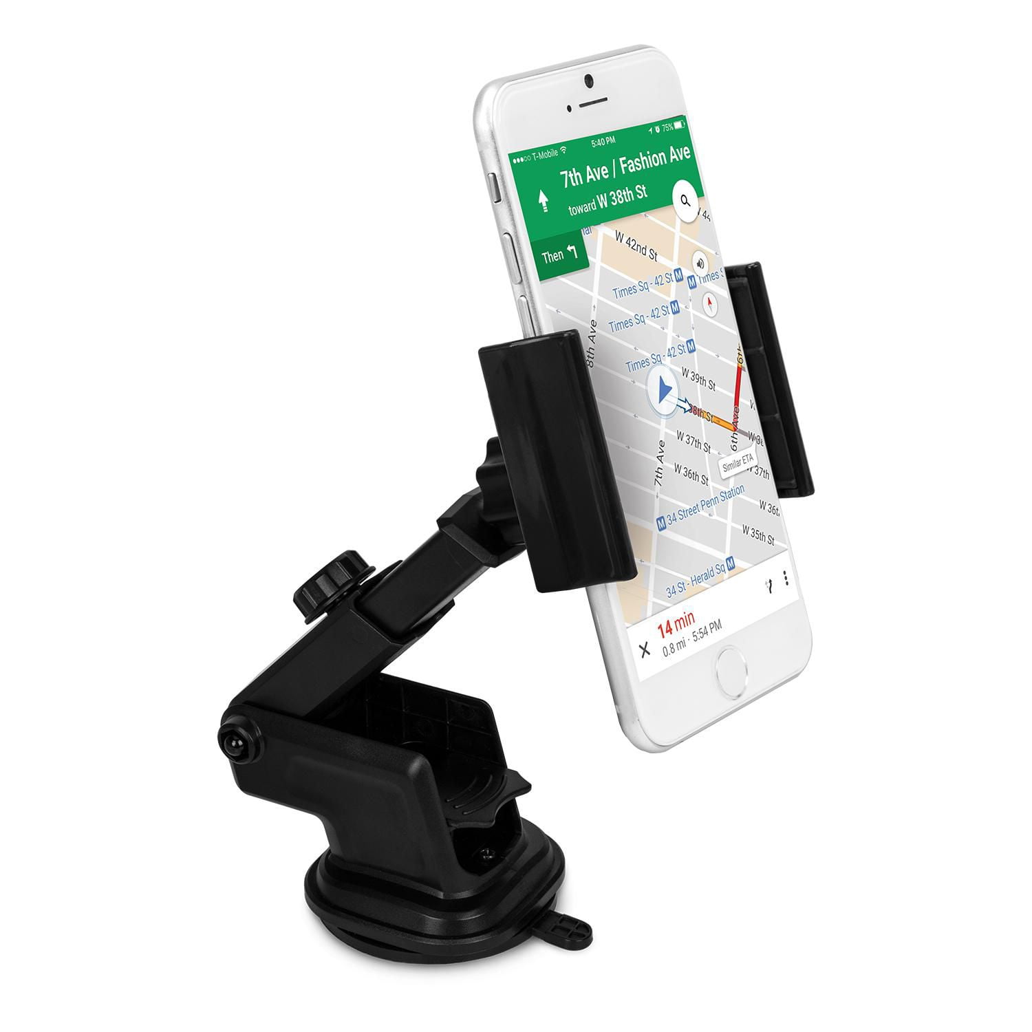 iHome Dashboard Suction Cup Car Mount for Smartphones (Black) , 1 each
