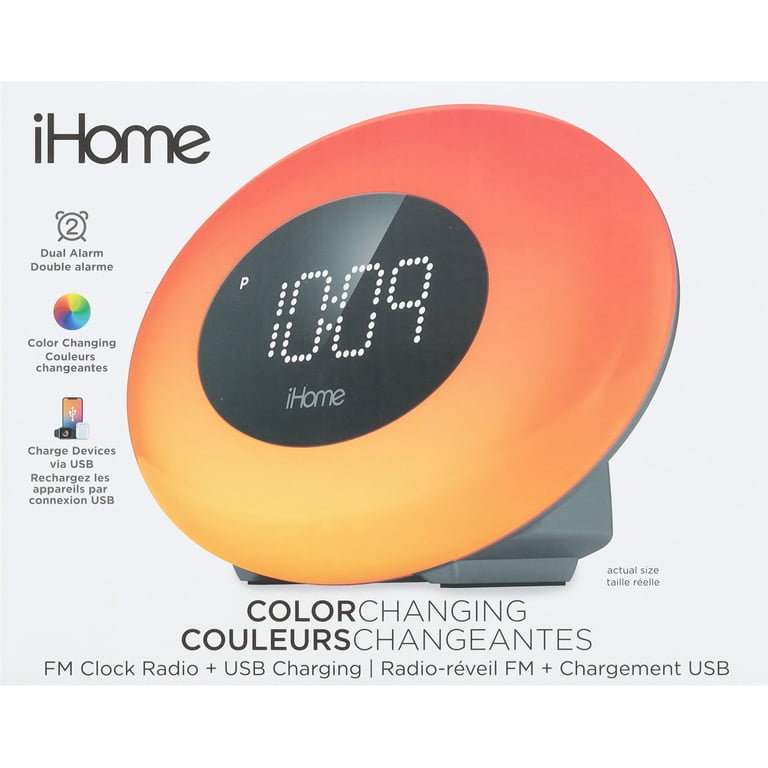 Ihome colour changing alarm clock discount