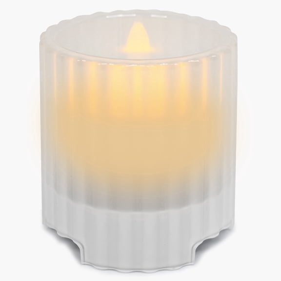 iHome Flameless Candle with Bluetooth Speaker – White (iBT100)