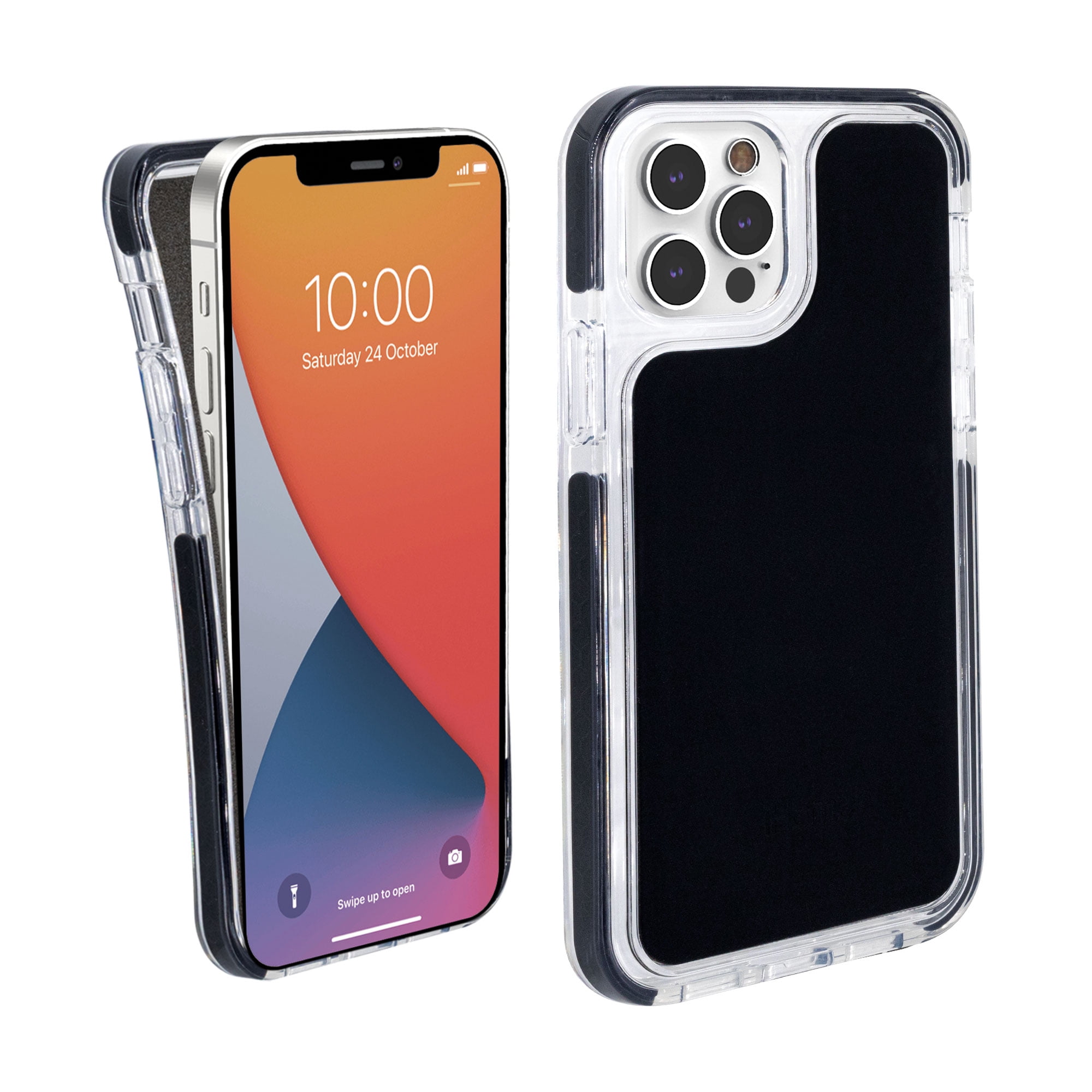 iHome Magnetic Silicone Velo Case: Premium Silicone, Lightweight, Ultra Slim, Shock Absorbent Velo Protective Case, MagSafe Compatible (iPhone 12 Pro Max, Black)