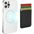 thumbnail image 1 of iHome Magnetic Vegan Leather Card Wallet, Ultra Slim, MagSafe Compatible for iPhone 12/12 Pro/12 Pro Max, Black, 1 of 6