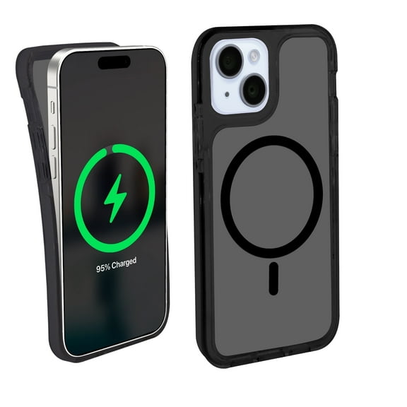 iHome Magnetic Velo Phone Case for iPhone 16e/16/15/14 Pro/14/13 Pro/13, Black