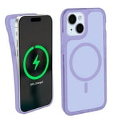 iHome Magnetic Velo Phone Case for iPhone 16 Plus/15 Plus/14 Plus/15 Pro Max/14 Pro Max/13 Pro Max/12 Pro Max, Purple