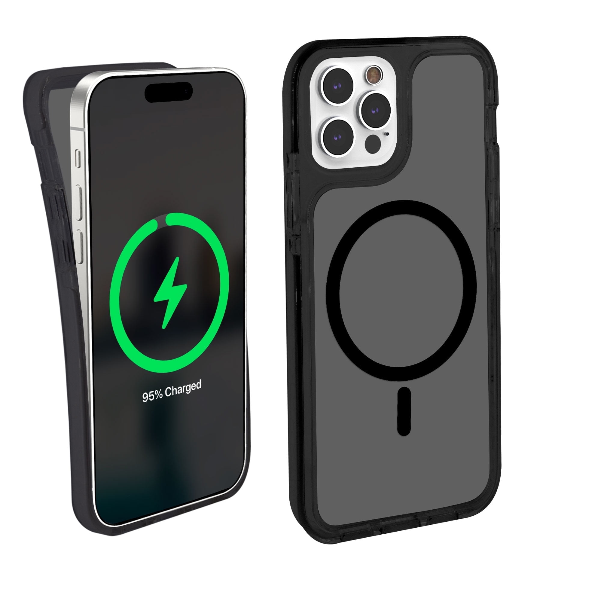 iHome Velo Magnetic Phone Case for iPhone 15 Pro Max, Black