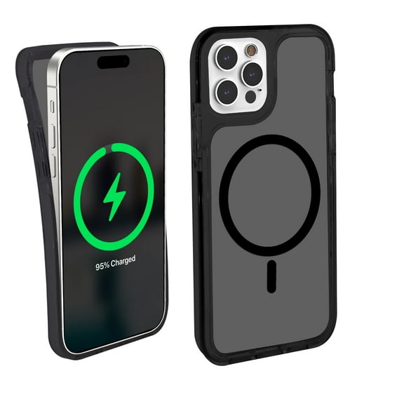 iHome Velo Magnetic Phone Case for iPhone 15 Pro Max, Black