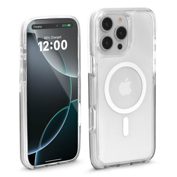 iHome Premium iPhone 16 Pro Max Case, MagSafe Compatible, Drop Protection with Shock-Absorbing Bumpers