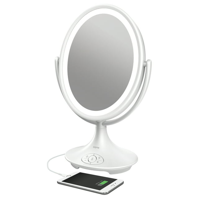 iHome Magnify Vanity Mirror iCVBT6 6" Doublesided Vanity Mirror