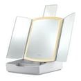 thumbnail image 1 of iHome Portable Tri-Fold Lighted Vanity Mirror with Storage iCVS30, Freestanding, 1 of 6