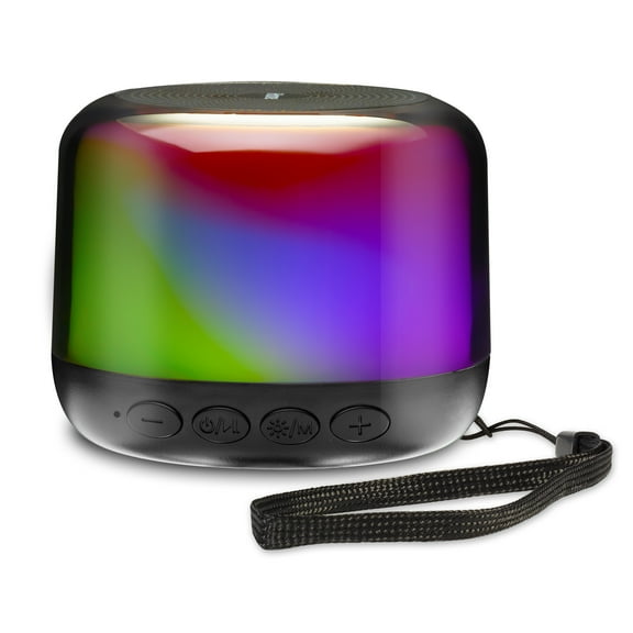 iHome Bluetooth Mini Speaker, Rechargeable, Color-Changing Light Effects