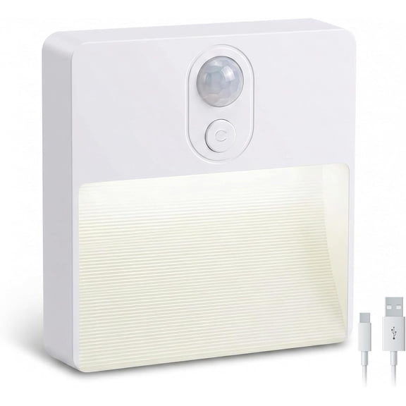 iHome Rechargeable Auto-Sensing Night Light, Motion Sensor, RGBW Color Changing, Cordless