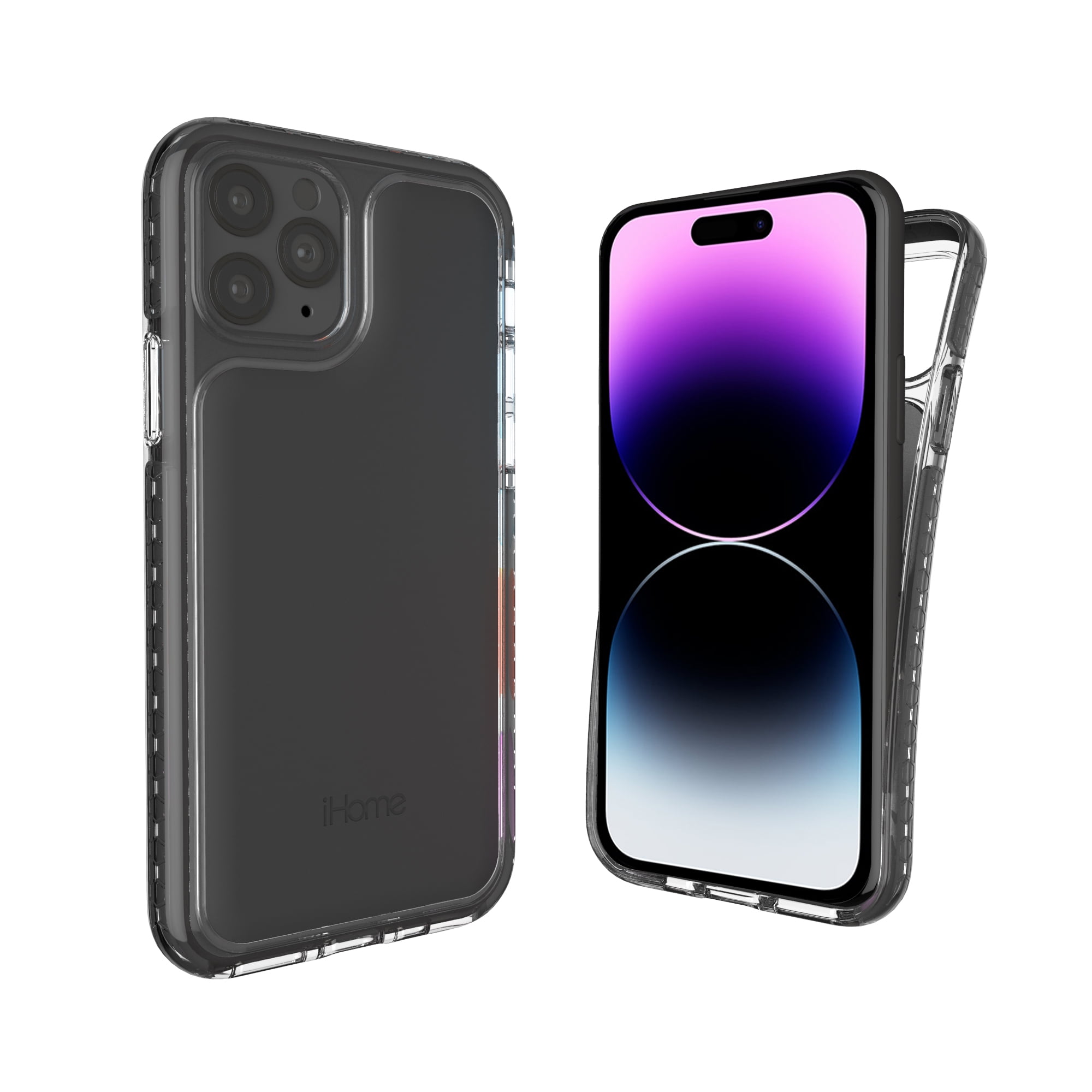 iHome Silicone Velo Case for iPhone 14 Pro Max, Clear White, Durable  Protection, Wireless Charging Compatible - Walmart.com
