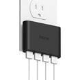 thumbnail image 1 of iHome Slim 4-Port USB Wall Charger, AC Pro Multiport Plug Adapter, Phone Charging Block with 4 Ports, Flat USB Wall Adapter for Home  Travel, 1 of 7
