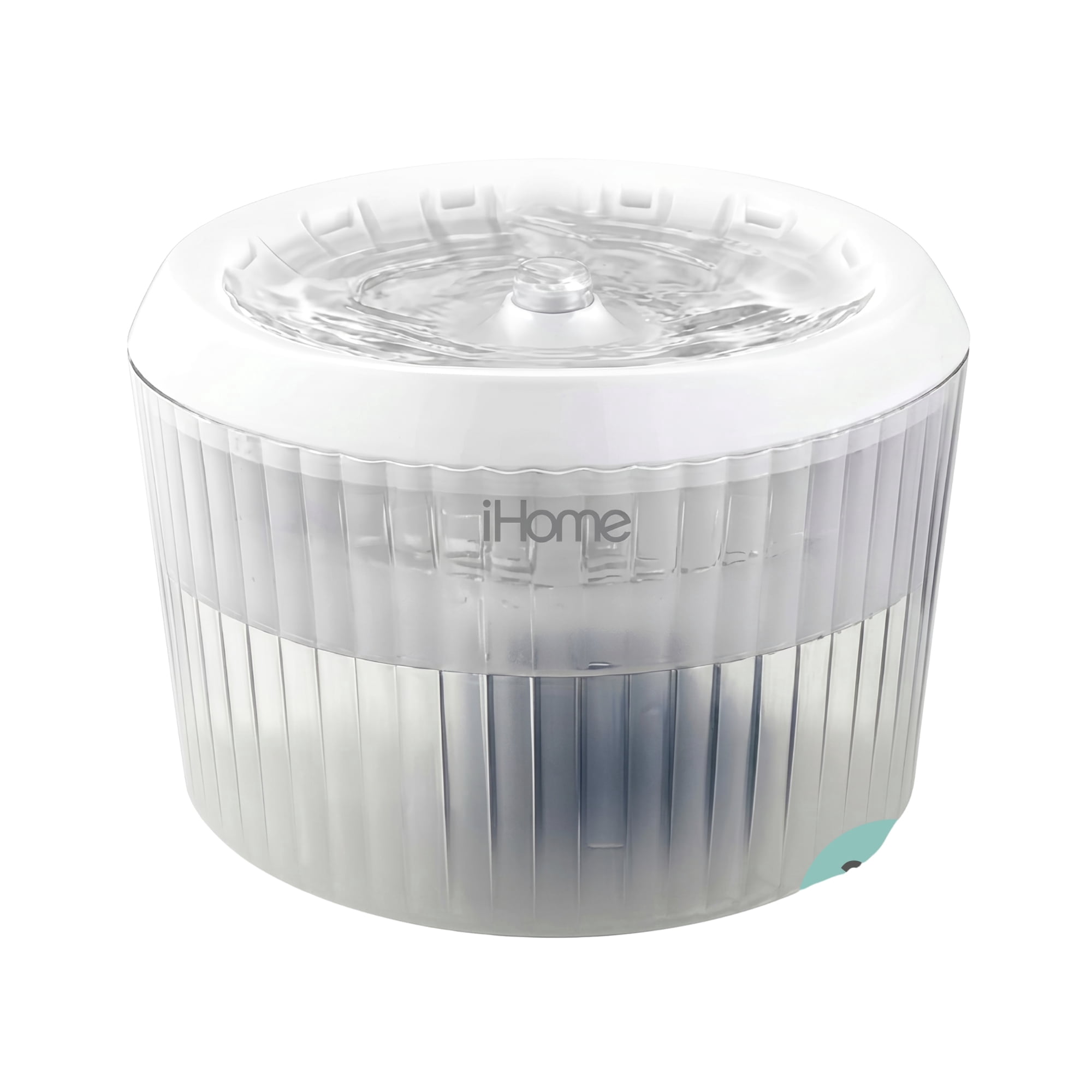 iHome Automatic Pet Water Fountain, 2.5L/84 oz, Ultra-Quiet Filtered Water Dispenser