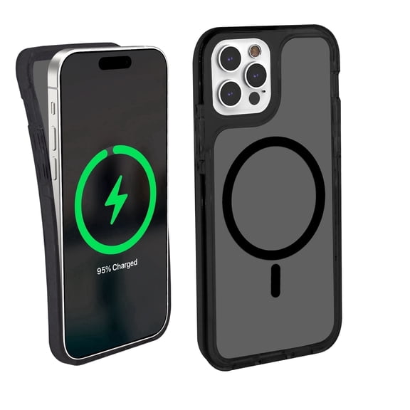 iHome Velo Silicone Case for iPhone 15 Pro, MagSafe Compatible, 10ft Drop Protection, Raised Camera Guard, Superior Grip