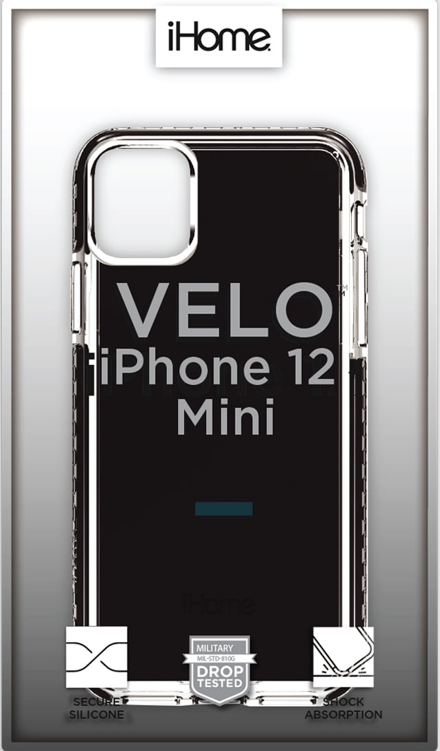 iHome Velo Silicone Impact Case, iPhone SE/6/7/8, Black