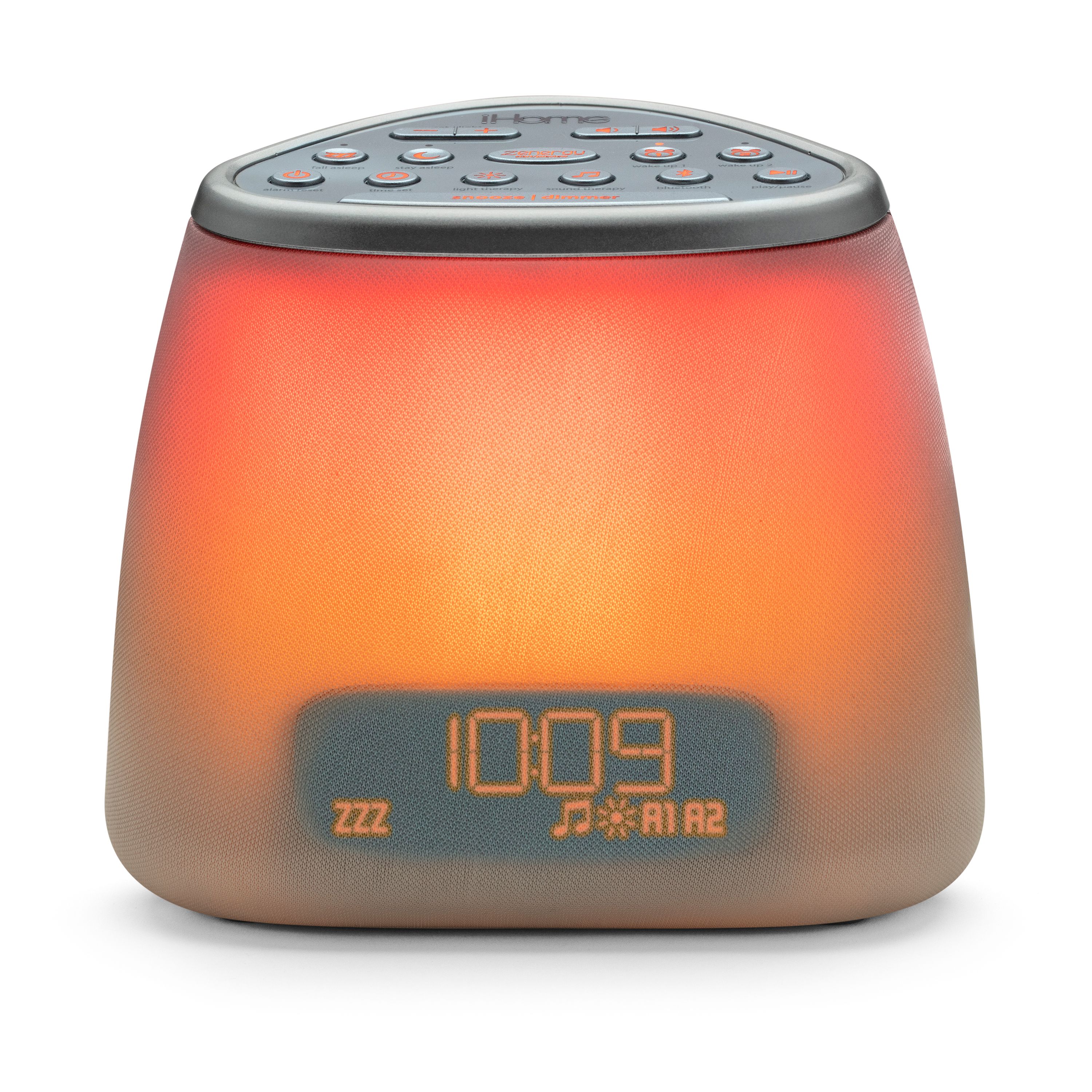 iHome Zenergy Dream Mini iZBT7 Bluetooth Bedside Sleep Therapy Machine, Sound Therapy, Light Therapy, LED Color Blending, Bluetooth Speaker and Sleep Timer - image 1 of 9