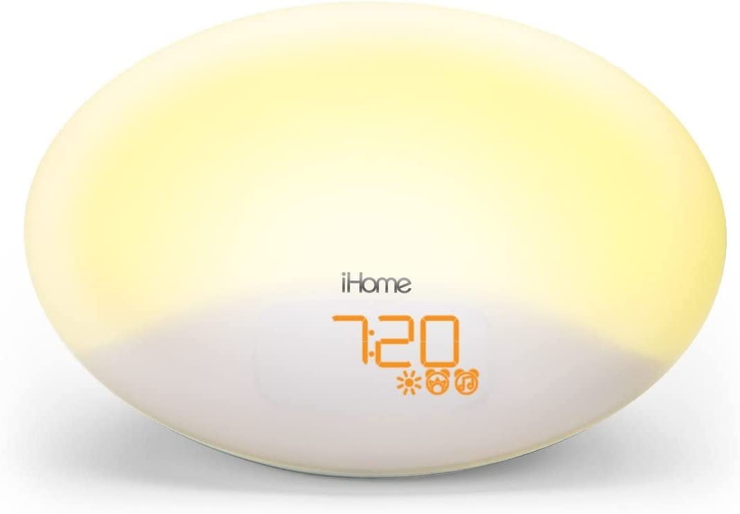 iHome Zenergy Soothing Sound Machine Sunrise Alarm Clock with