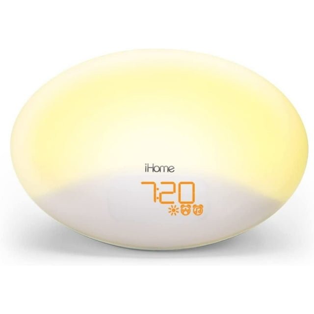 iHome Zenergy Soothing Sound Machine Sunrise Alarm Clock with