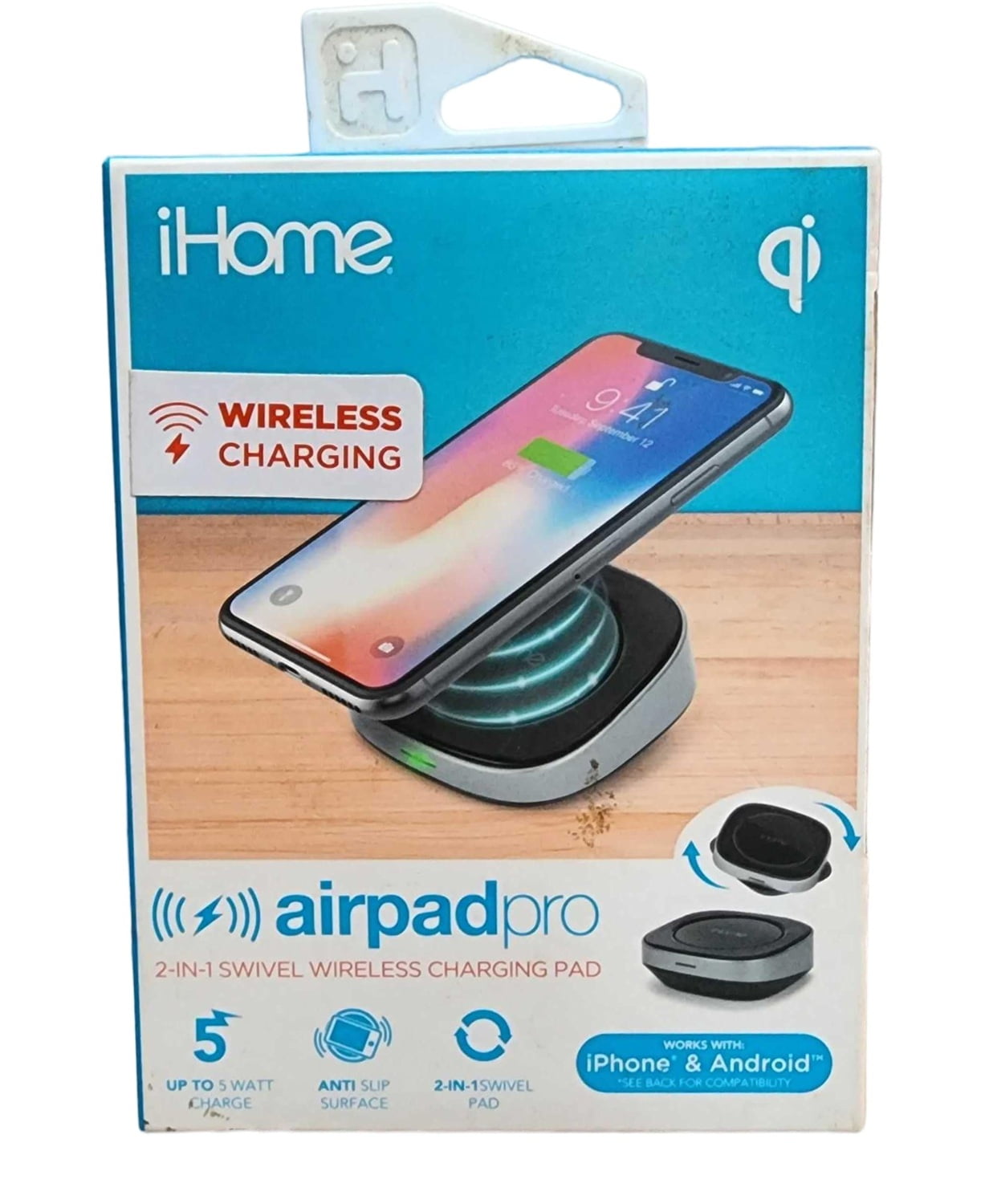 Usb Charging Ihome Color Led Swivel Lamp With Wireless Charger