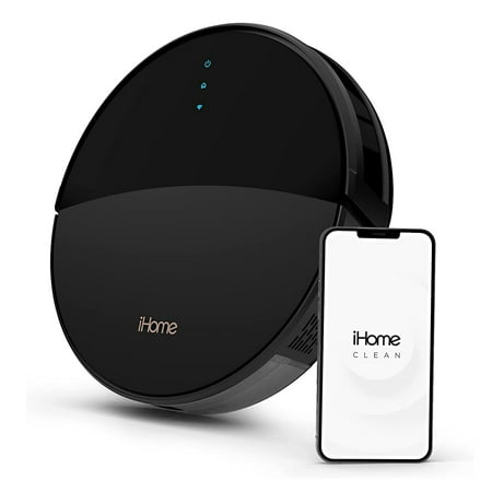 iHome - AutoVac Eclipse Wi-Fi Connected Robot Vacuum & Mop with Mapping HomeMap Navigation and HyperDrive Technology - Black