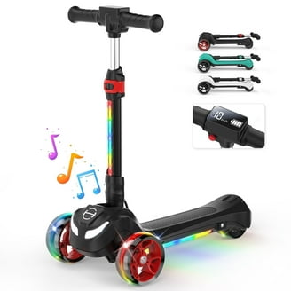 JIMUPARK 12V Electric Scooter for Kids w/90 Minutes Range, Front