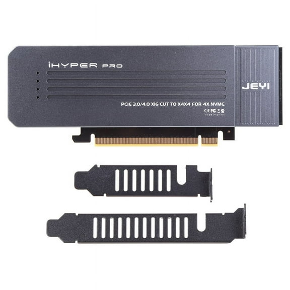 iHyper-Pro for M.2 X16 to 4X PCIE 3.0 GEN3 Expansion Card Supports NVMe for M.2 for m for Key 2280 up to 32Gbps for VROC