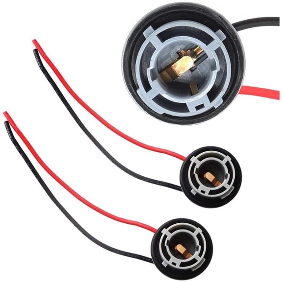 iJDMTOY 1156 7506 Wiring Harness Sockets Compatible with LED Bulbs, Turn Signal Lights, Backup Lights