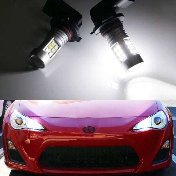 iJDMTOY (2) Super Bright Top Projector 21-SMD 9005 LED Bulbs Compatible With 2013-up Scion FR-S High Beam Daytime Running Lights