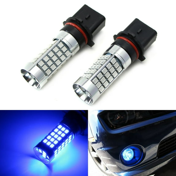 iJDMTOY 69-SMD P13W LED Replacement Bulbs Compatible With Fog Lights or Daytime Running Lamps, Ultra Blue