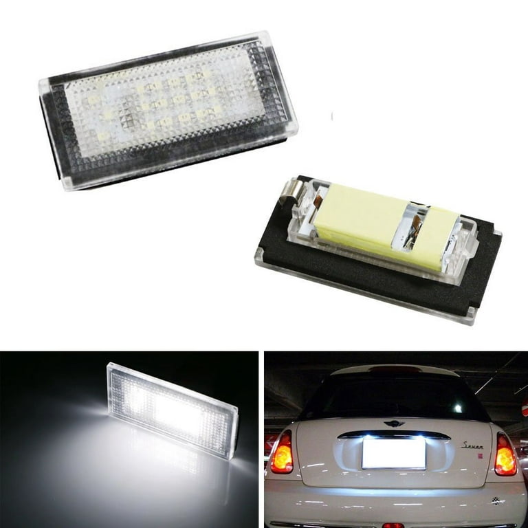 iJDMTOY Direct Fit White LED License Plate Lights Lamps For MINI Cooper MKI R50  R52 R53 