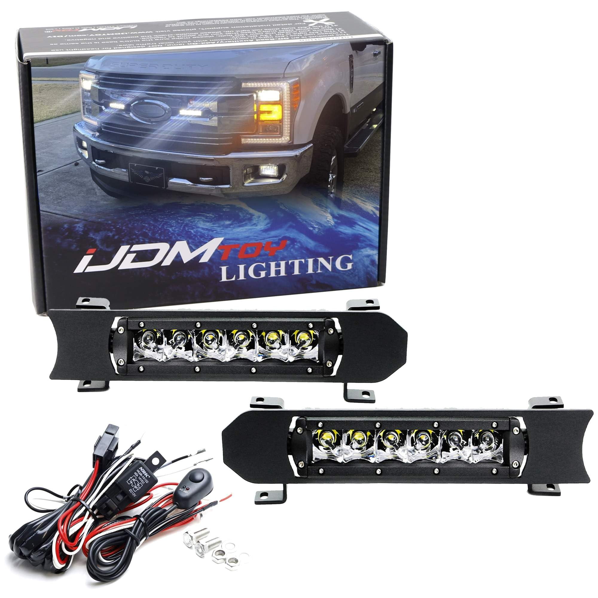 iJDMTOY Tow Hitch Receiver RRF12 LED Pod Light with Truck SUV Trailer ...