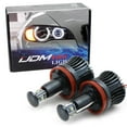 thumbnail image 1 of iJDMTOY White H8 LED Angel Eyes Compatible with BMW 128i 135i 1M 328i 335i M3 535i 550i M5 Z4 X1 X5 X6, (2) Halo Ring Marker Bulbs Powered by 20W High Power 7000K LED Lights, 1 of 7
