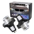 thumbnail image 1 of iJDMTOY White LED Angel Eye Bulbs Compatible with BMW E90 E91 325i 330i Pre-LCI, Powered by 2-Piece 3W 7000K Xenon White LED Diodes, 1 of 6